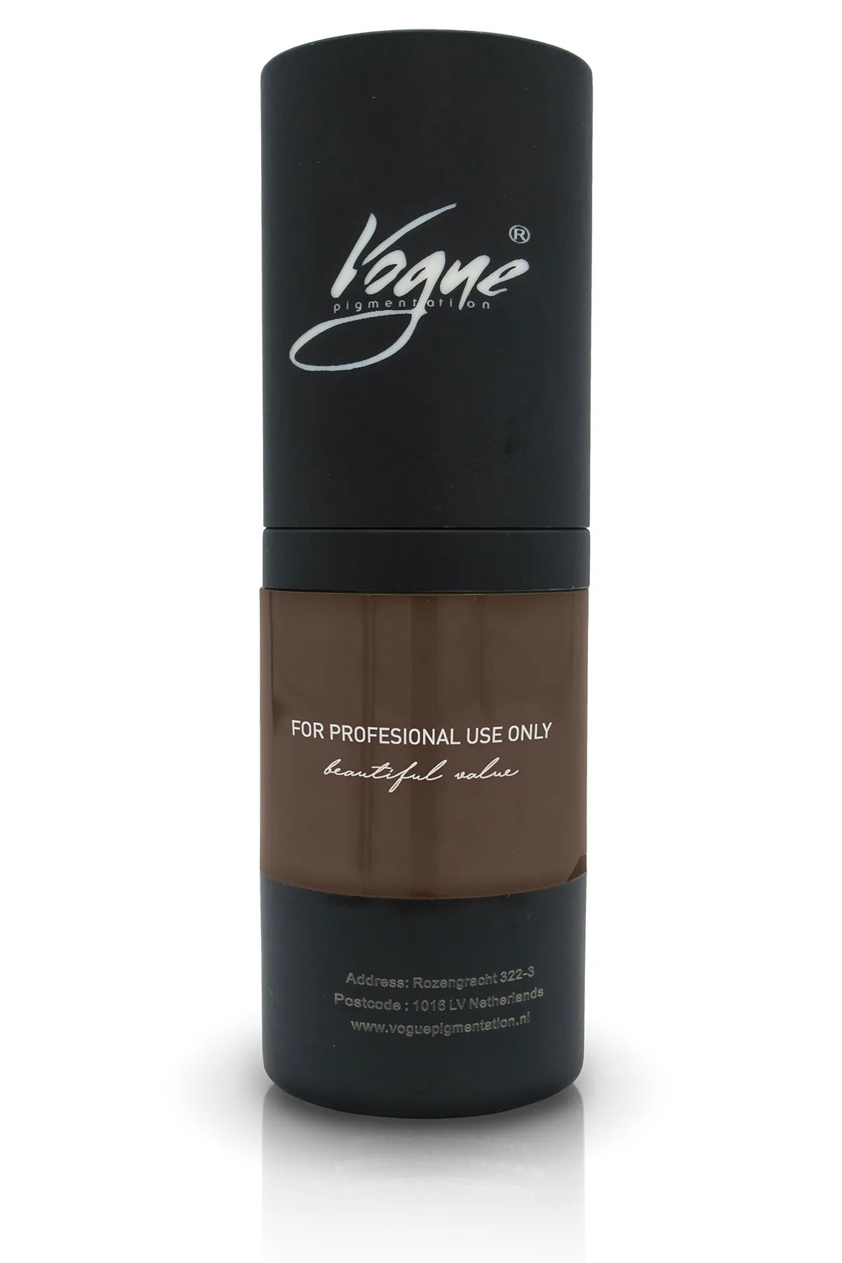  Vogue Deep Brown 117 - Kalıcı Makyaj Kaş Pigmenti - Microblading & PMU, Yoğun Organik Renk, 20ml