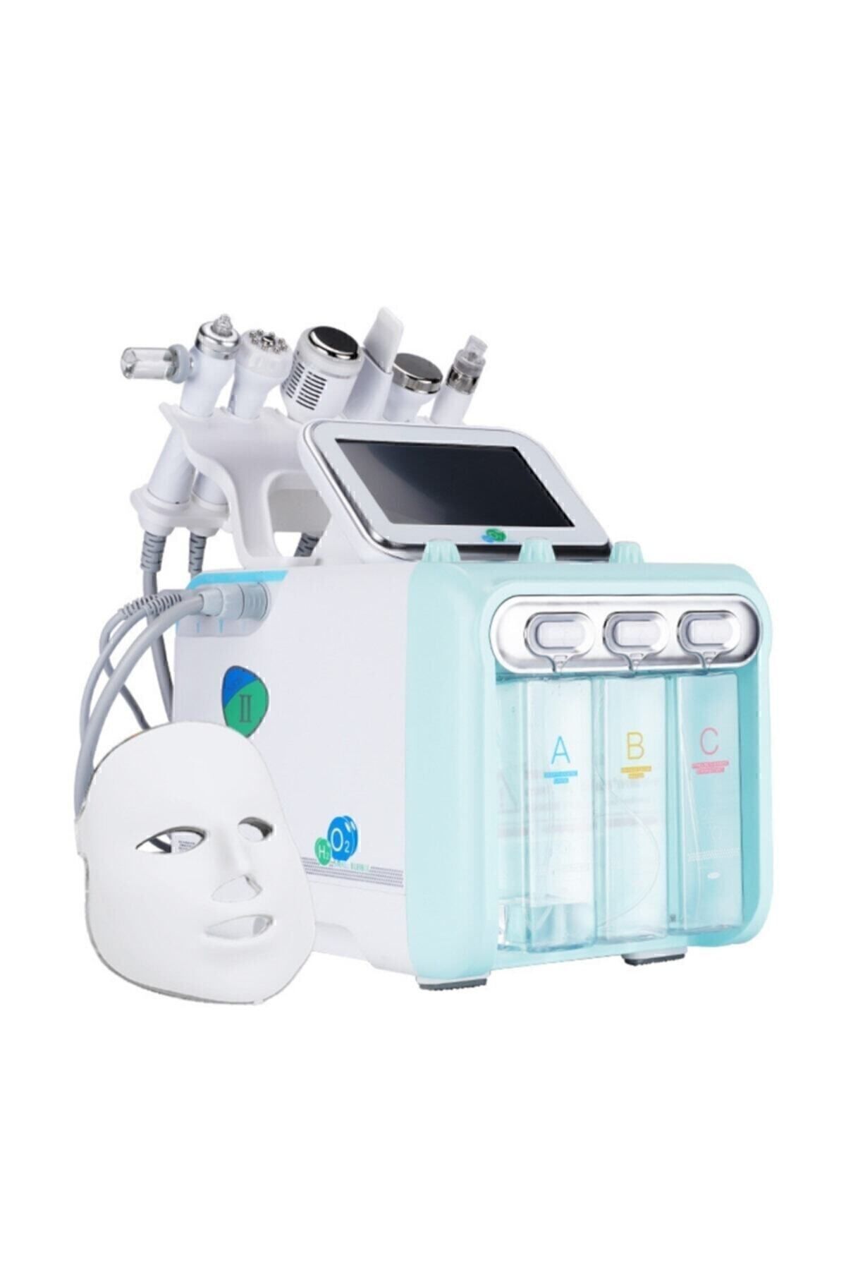 Hydrafacial 8 in 1 Led maskeli + Yüksek Frekans ( High Frekans ) Cilt Bakım Cihazı Büyük Motor