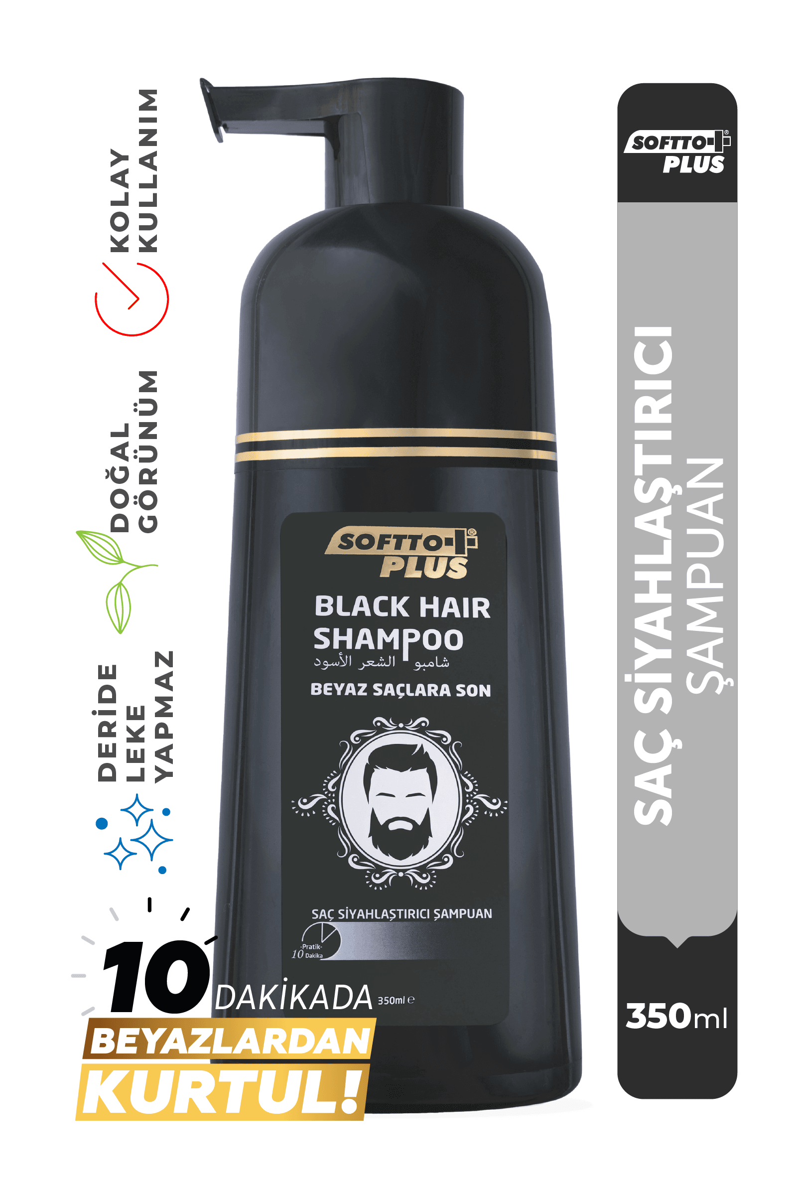 Softto Plus Siyahlaştırıcı Şampuan 350 Ml