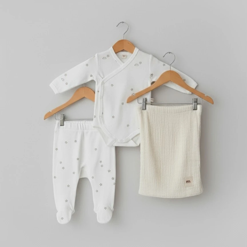 3'lü Hastane Çıkış Seti | Yenidoğan & Bebek Giyim