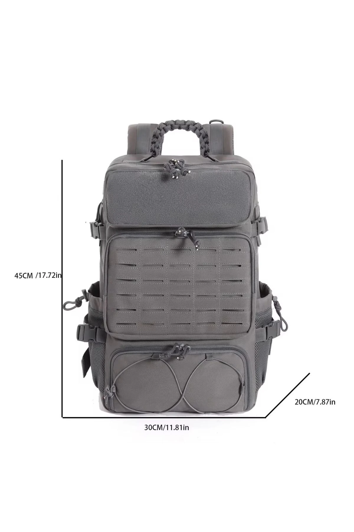 Gri Sırt Çantası | Outdoor Sırt Çantası | Taktik Sırt Çantası - Su Geçirmez