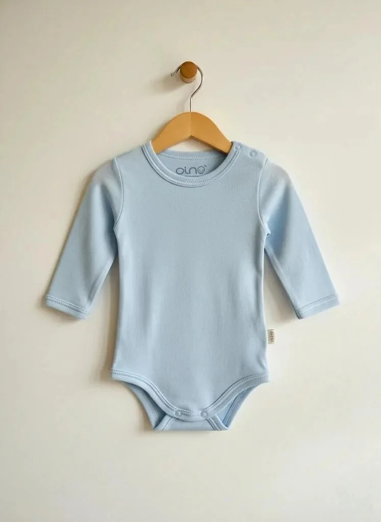 Uzun Kollu Bebek Body | Yenidoğan & Bebek Giyim - Mavi