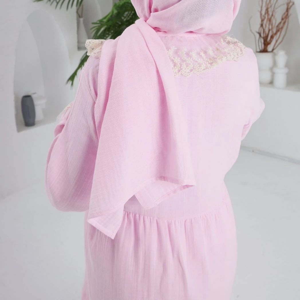 Pijama Takımı | Lohusa Takımı | Prenses Serisi - Pembe