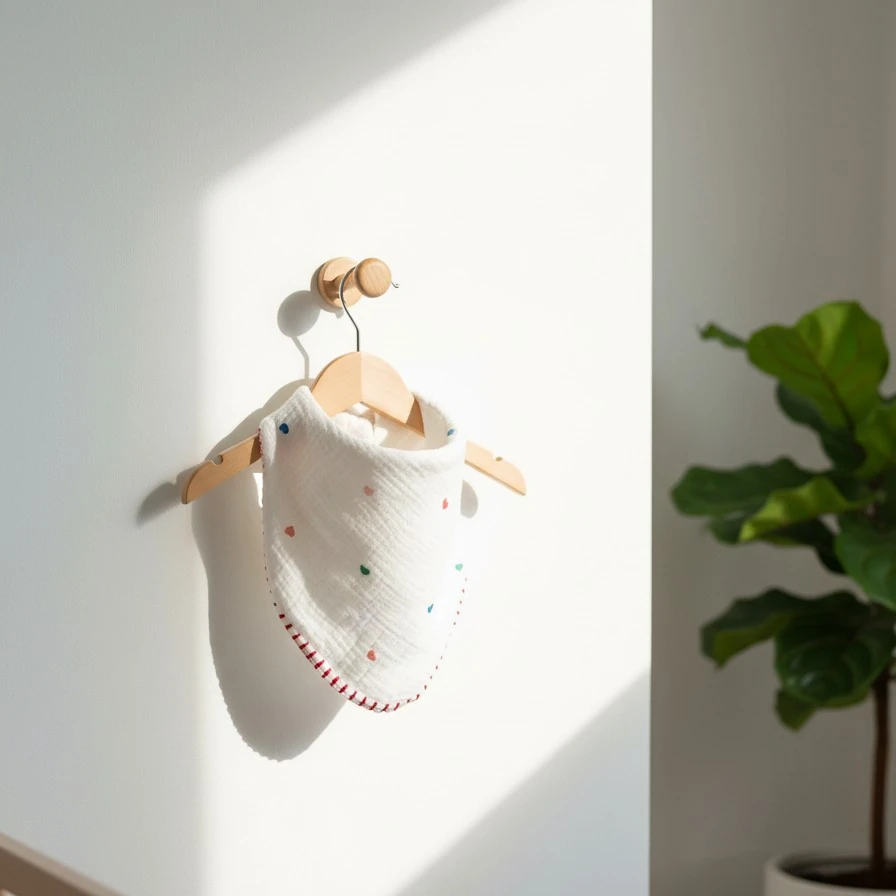 Çok Amaçlı Desenli 4N1 Müslin Önlük / Omuz Bezi - Renkli Kalpler