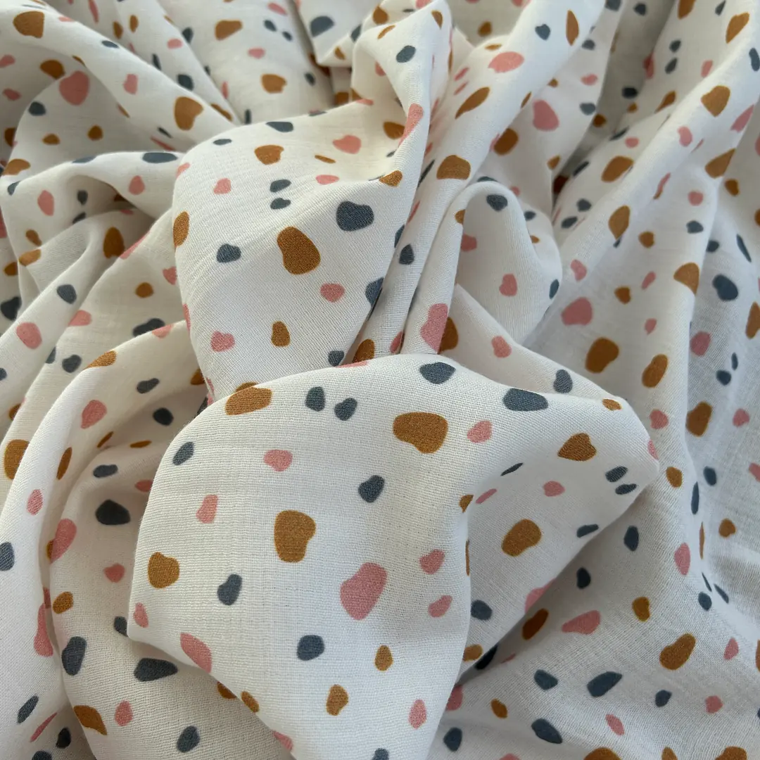 Toptan Müslin Kumaş / Leopar Desenli / DRY - 202