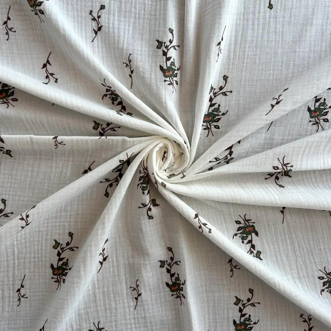 Toptan Müslin Kumaş / Çıtır Çiçek Desenli / DRY 181