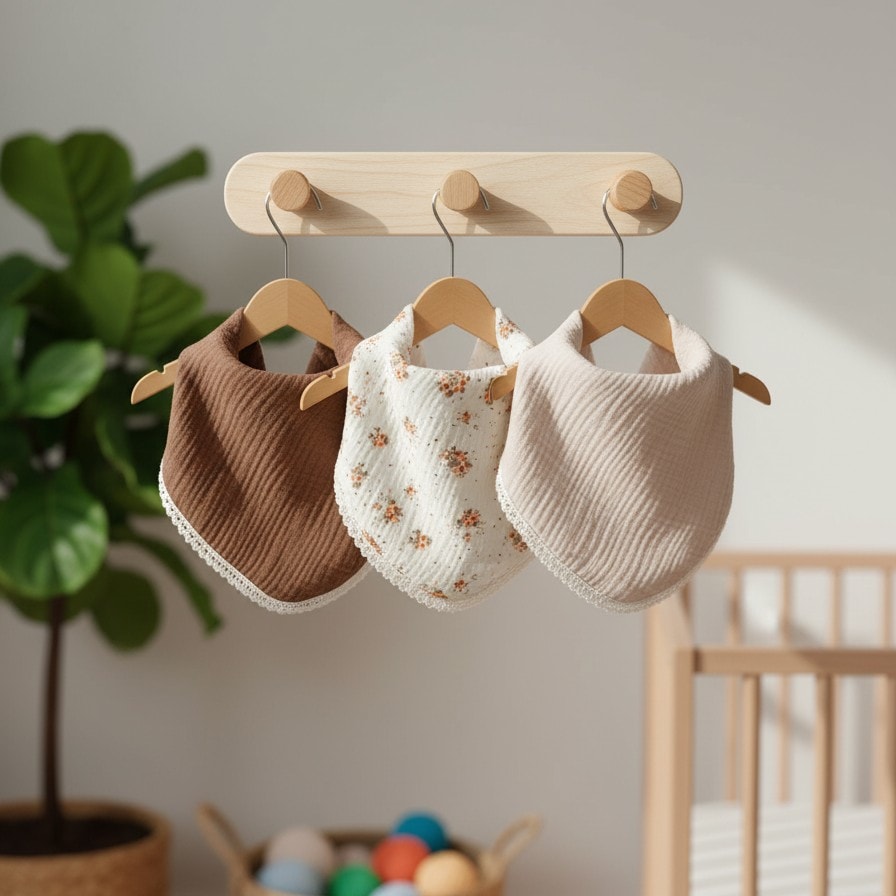 Çok Amaçlı Mama Önlüğü / Müslin Önlük / Omuz Bezi (3'lü Set) - Set 4