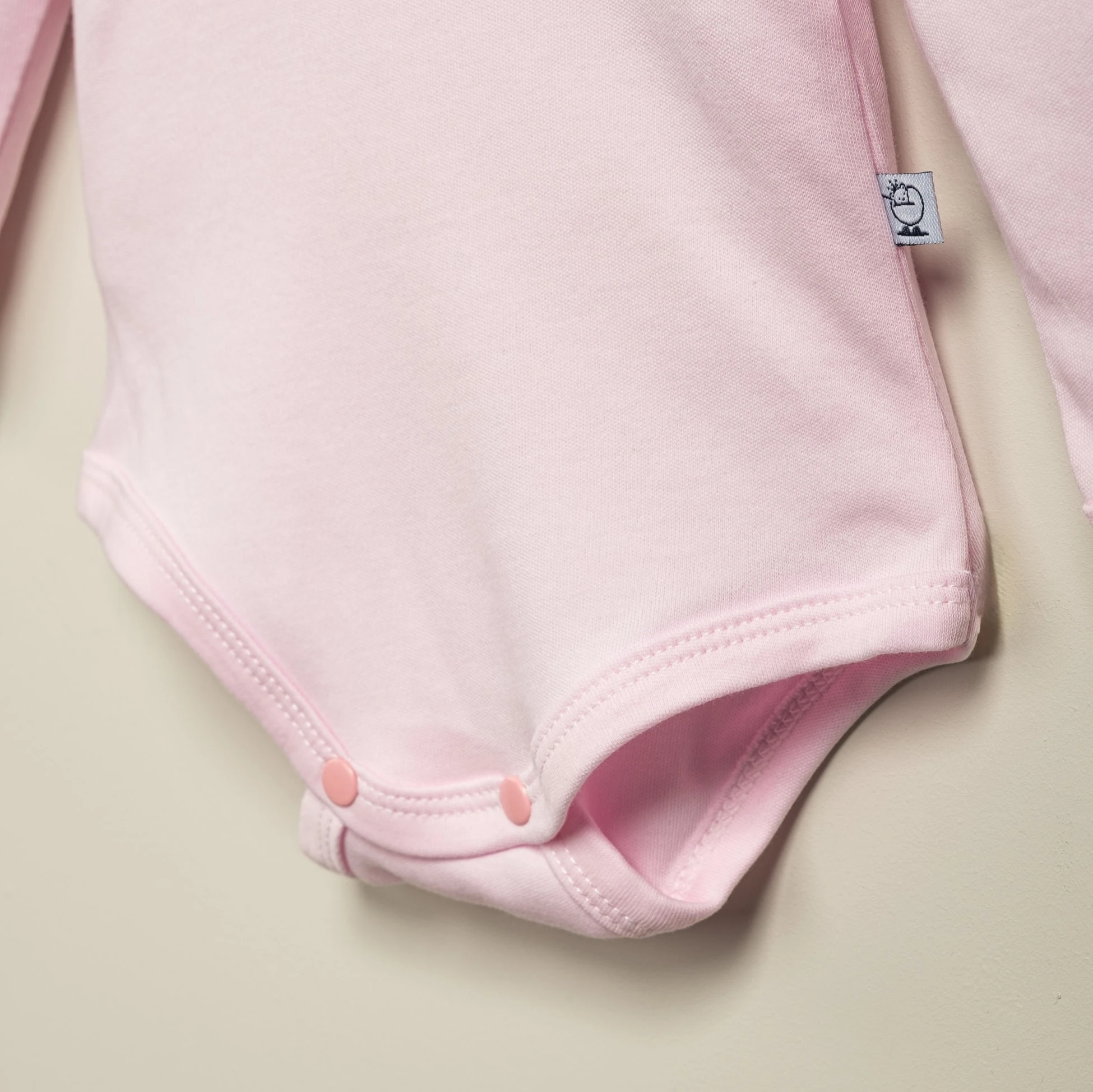 Boğazlı Uzun Kollu Kız Bebek Body | Bebek Giyim - Pembe