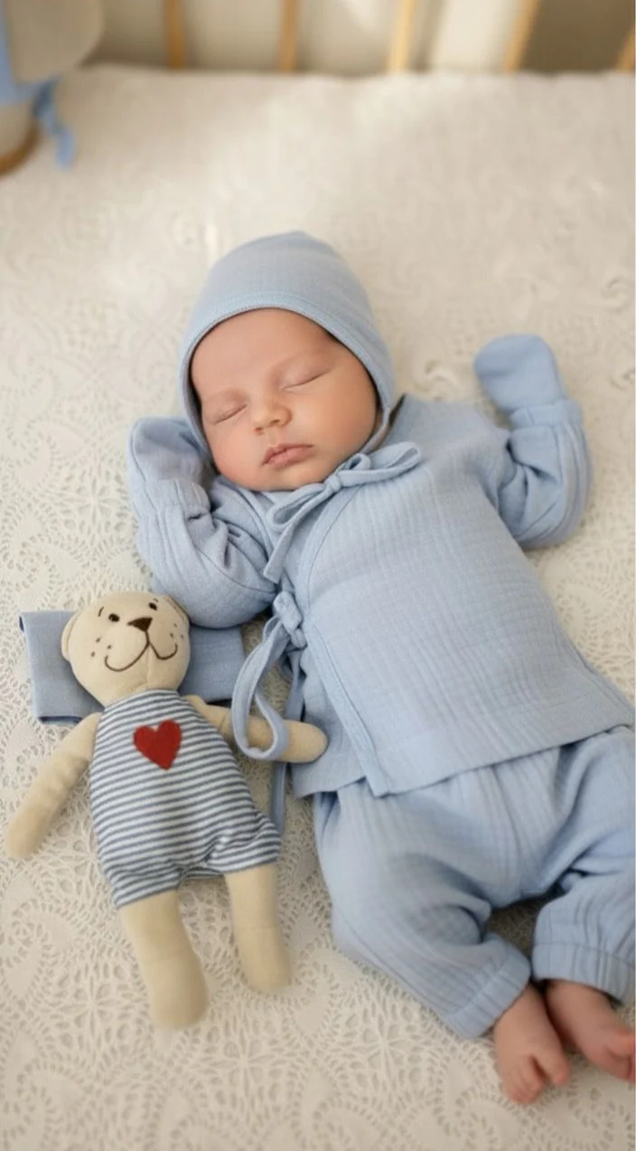 Erkek Bebek Alt Üst Takım 4'lü Set | Yenidoğan & Bebek Giyim