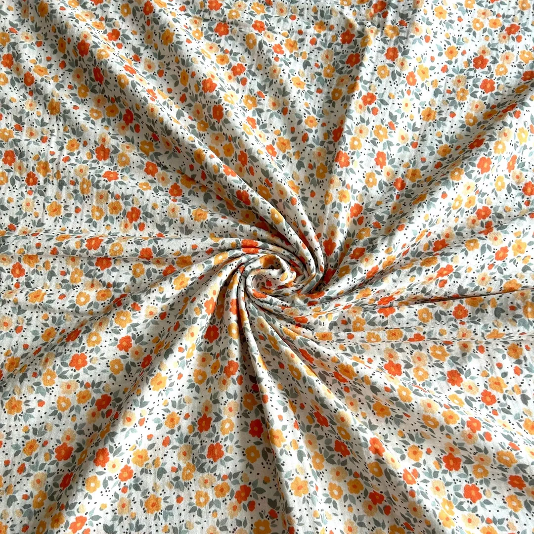 Toptan Müslin Kumaş  / Çiçek Desenli / DRY - 31