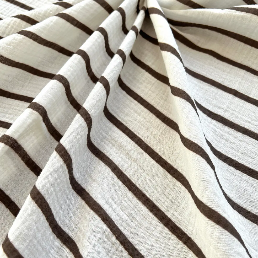 Toptan Müslin Kumaş / İnce Çizgi Desenli / DRY 147