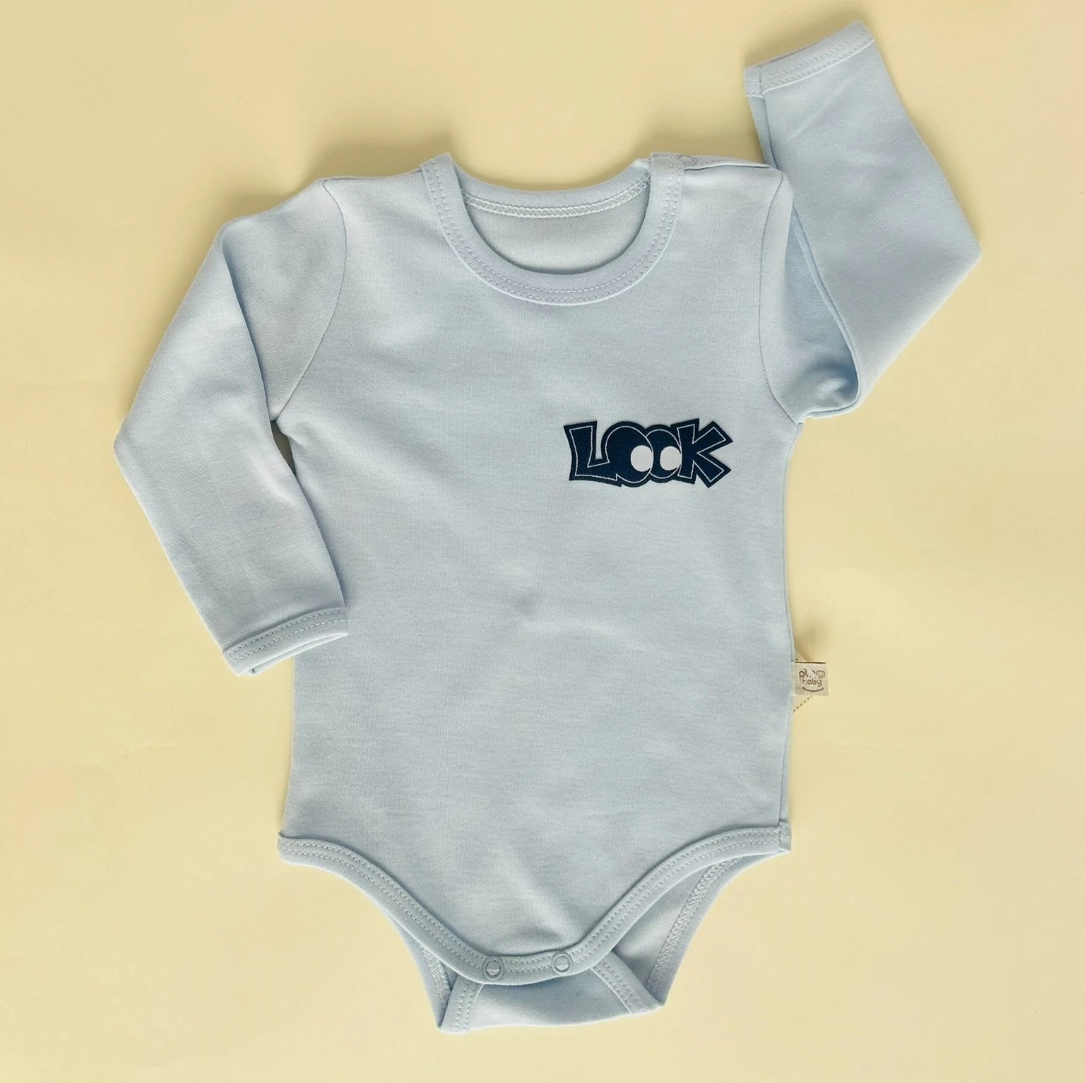 Uzun Kollu Erkek Bebek Body | Bebek Giyim - Mavi