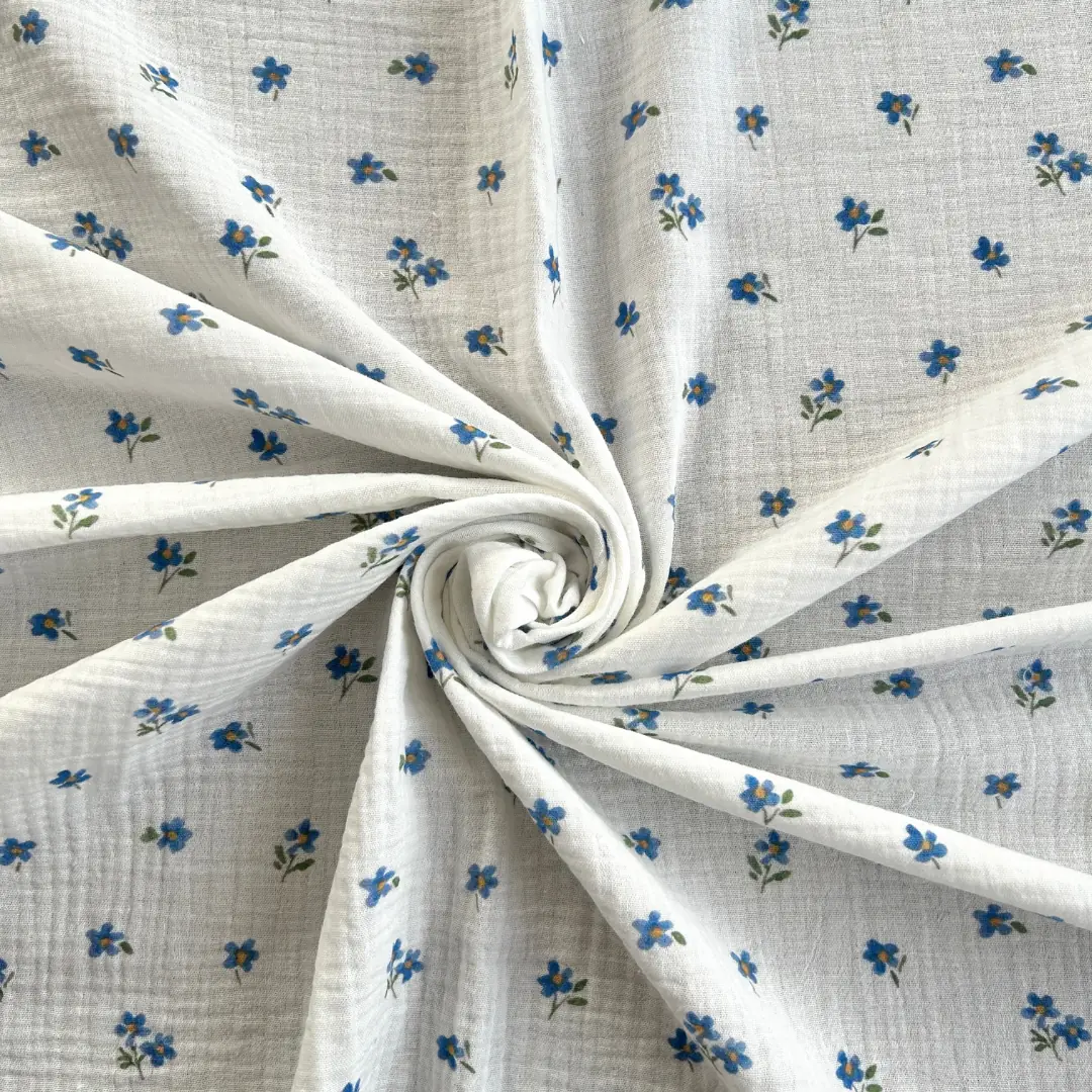 Toptan Müslin Kumaş / Çıtır Çiçek Desenli / DRY - 128