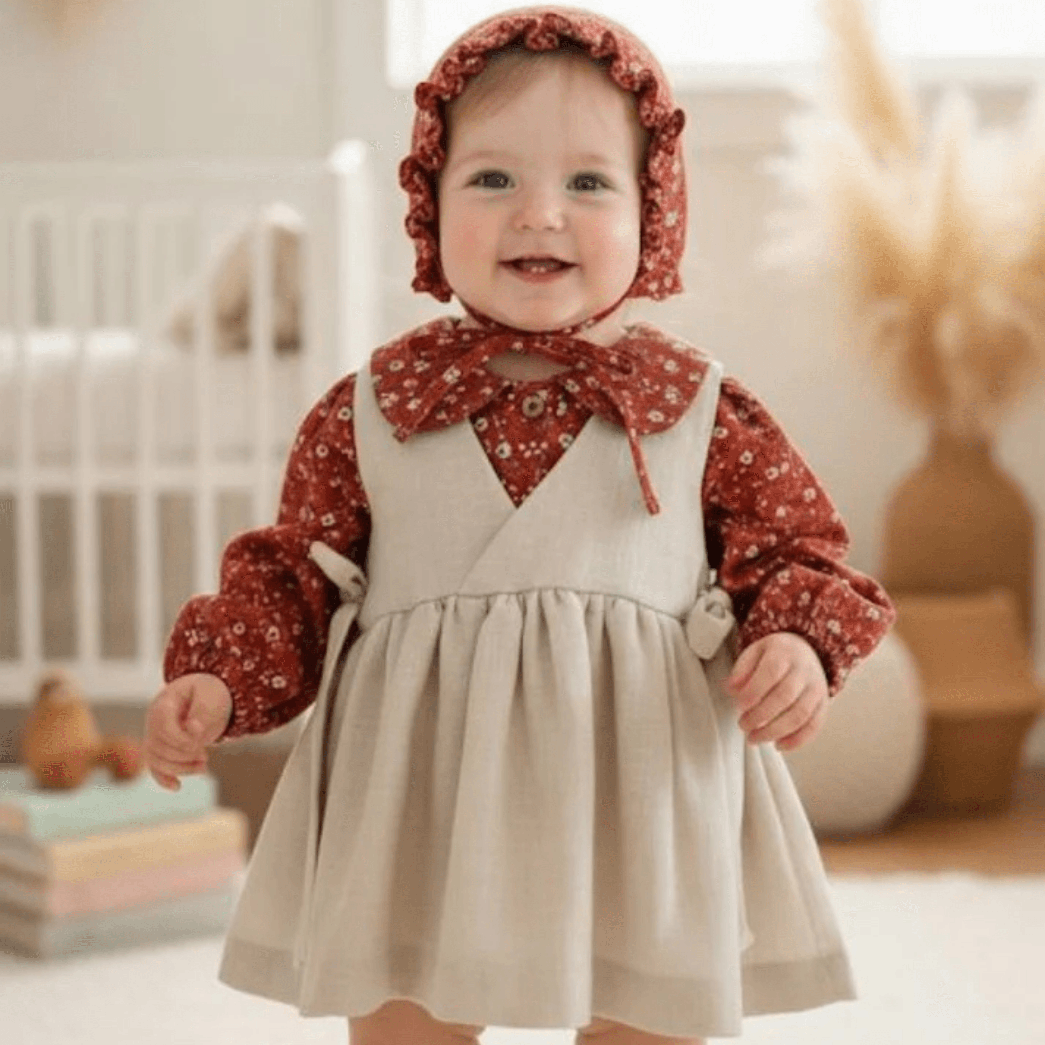 Kız Bebek Çiçek Desenli Elbise | Bebek Giyim