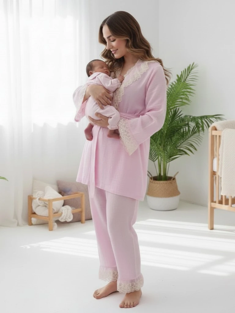 Anne Bebek Takımı | Prenses Serisi | Pembe | DLB 1057