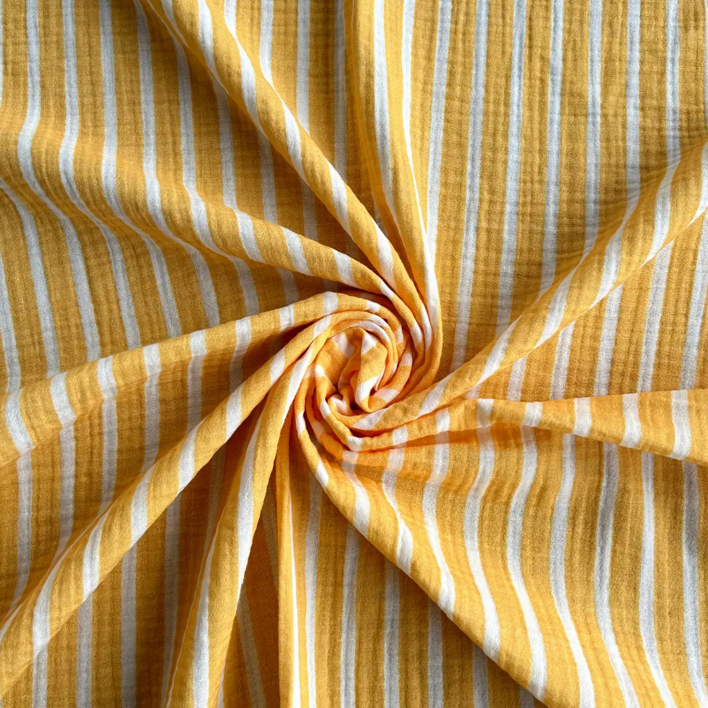 Toptan Müslin Kumaş / Çizgi Desenli / DRY - 153