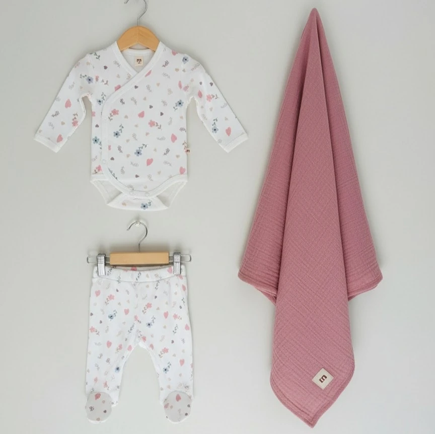 3'lü Hastane Çıkış Seti | Yenidoğan & Bebek Giyim