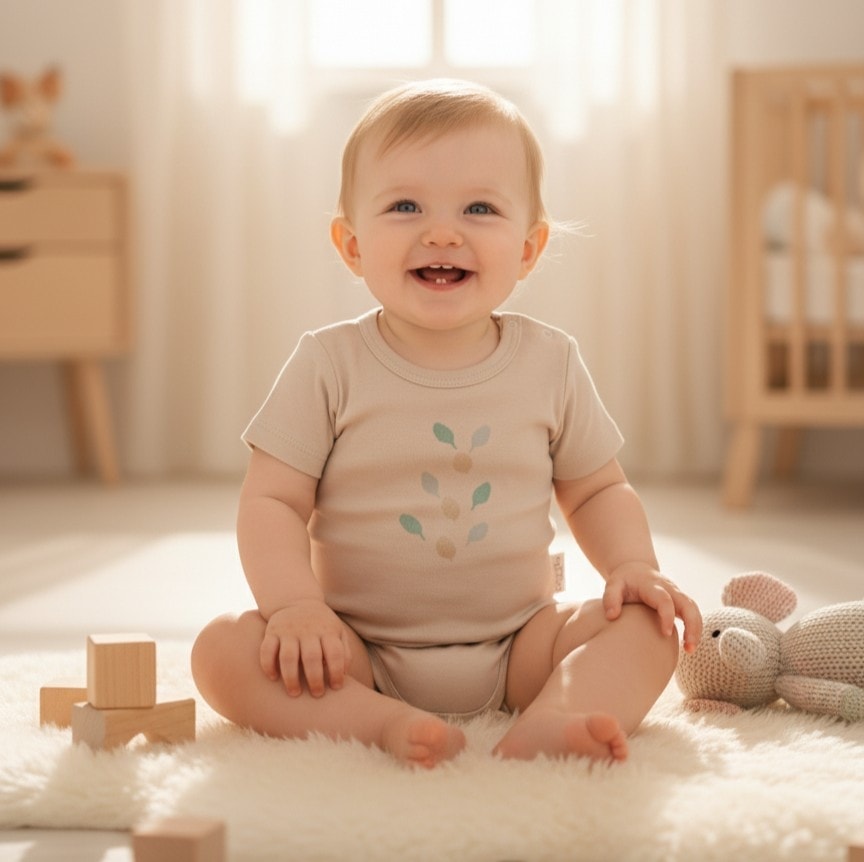 Kısa Kollu Bebek Body | Bebek Giyim