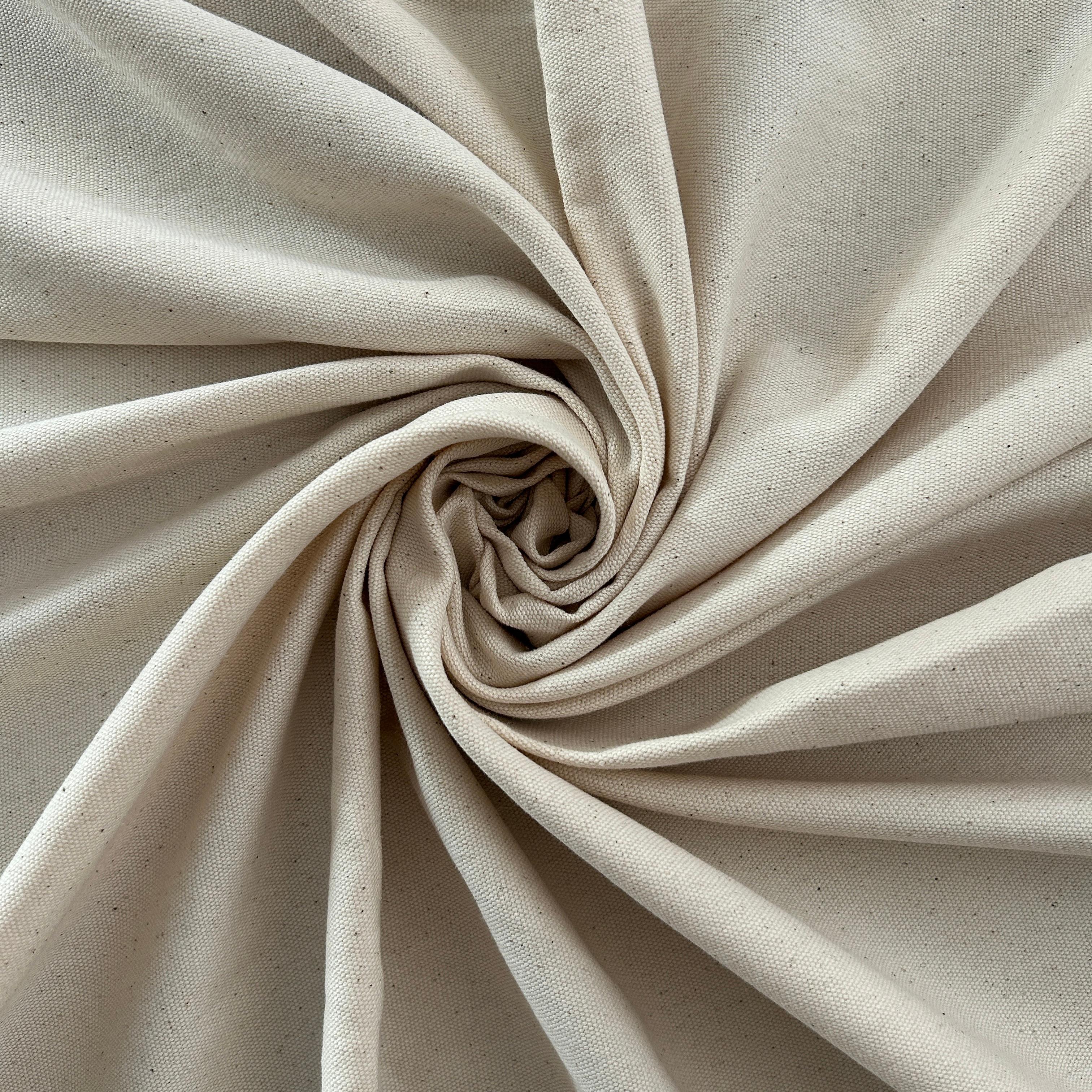 Cotton Gabardine Fabric / Honeycomb Pattern - Natural Base, Non-Stretch