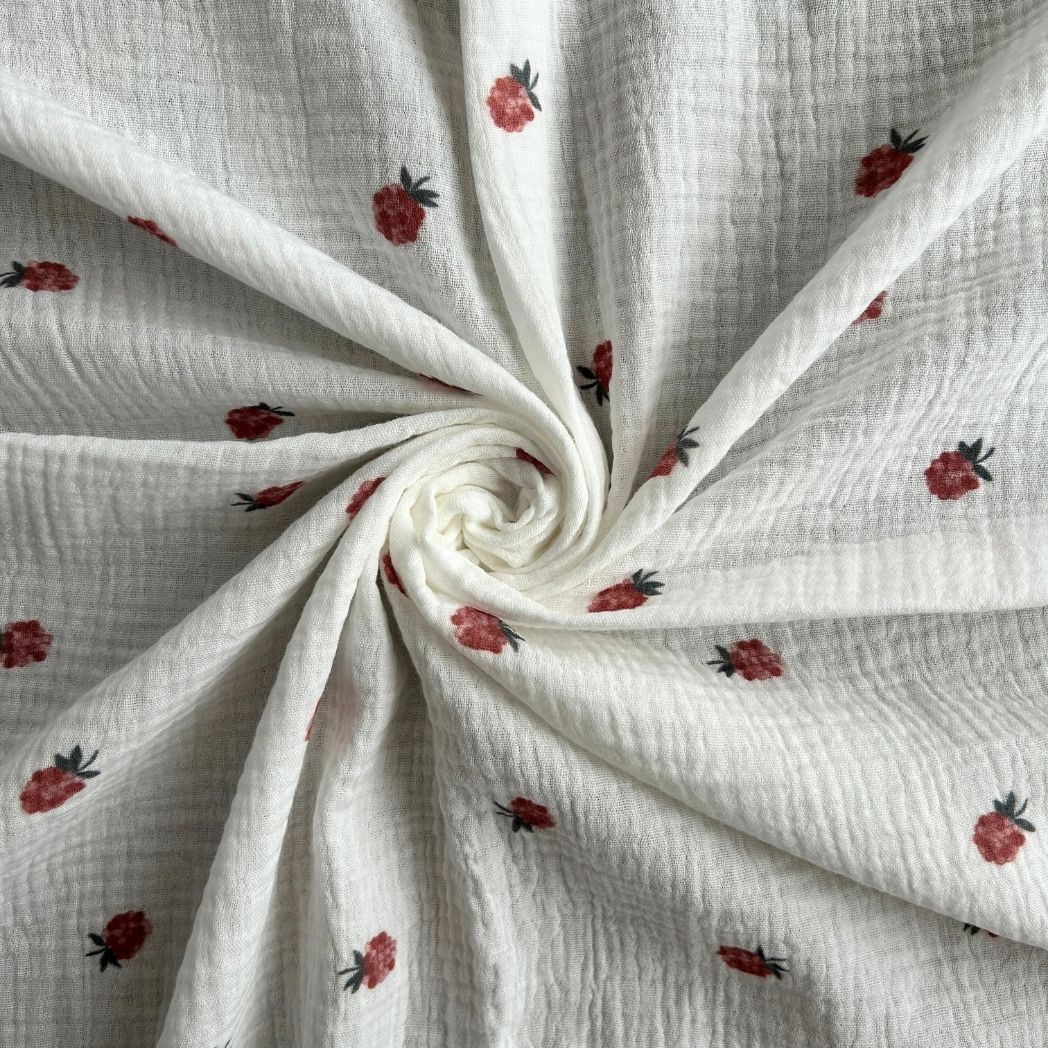 Toptan Müslin Kumaş / Meyve Desenli / DRY 230v1