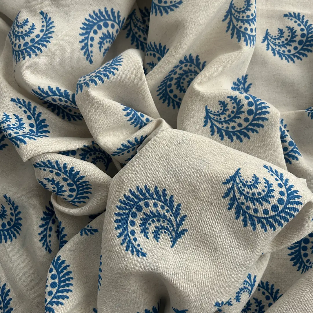 Toptan Viskon Keten Kumaş / Soyut Desenli / DRY - 217