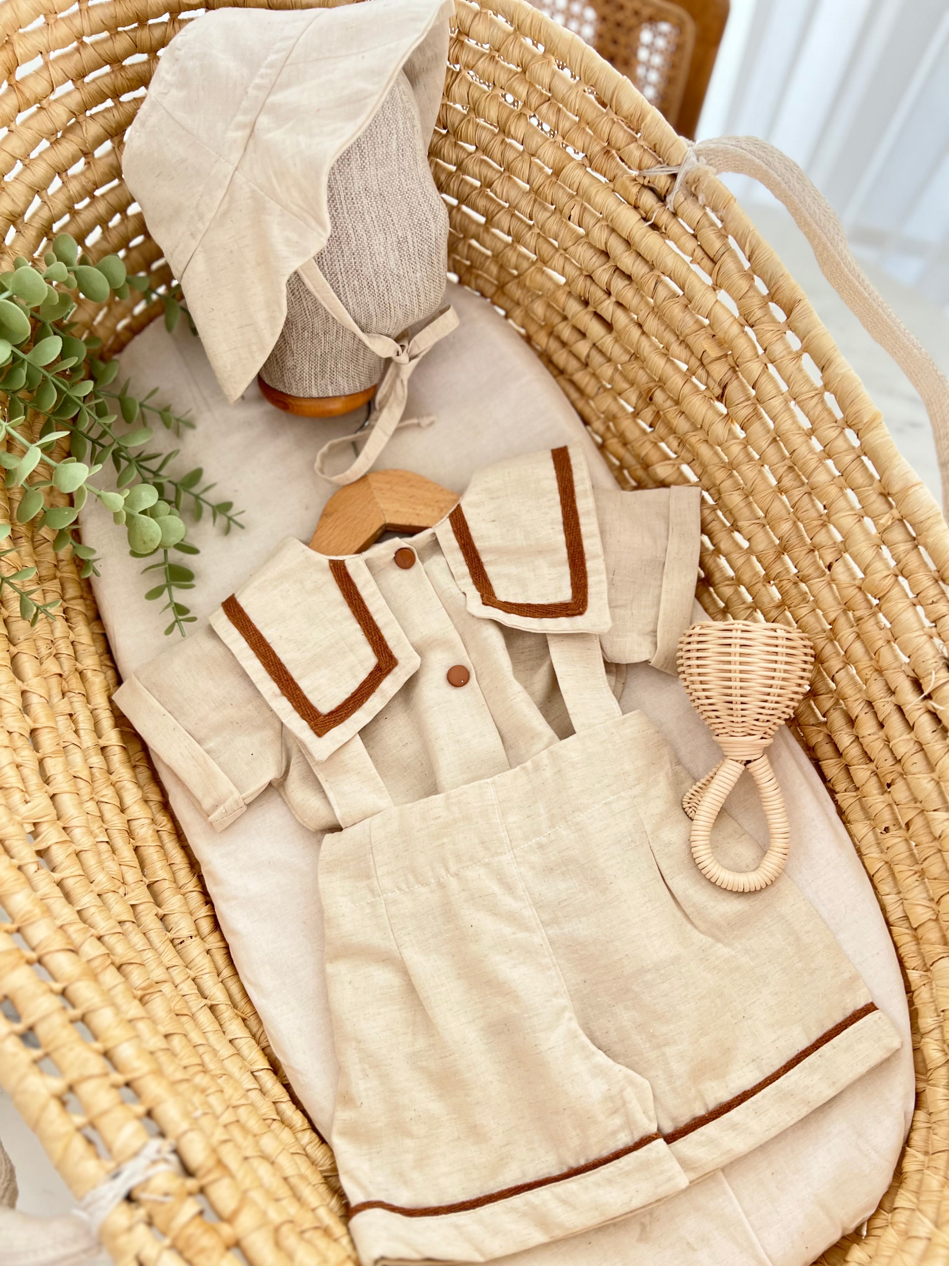 Salopet Takım 2'li Set | Bebek Giyim | Nowa Vintage Serisi