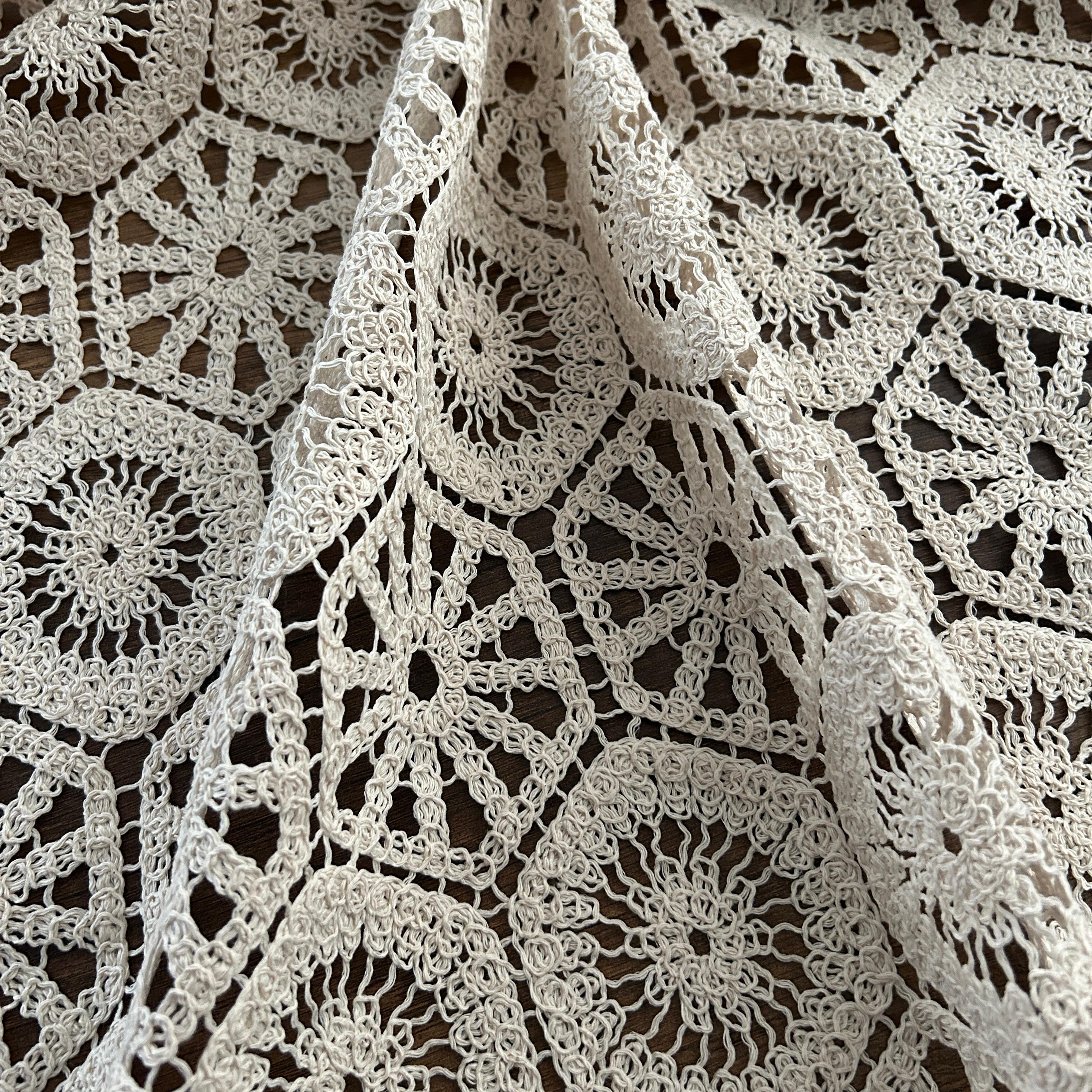 Geometric Patterned Lace Fabric / DRY 2019