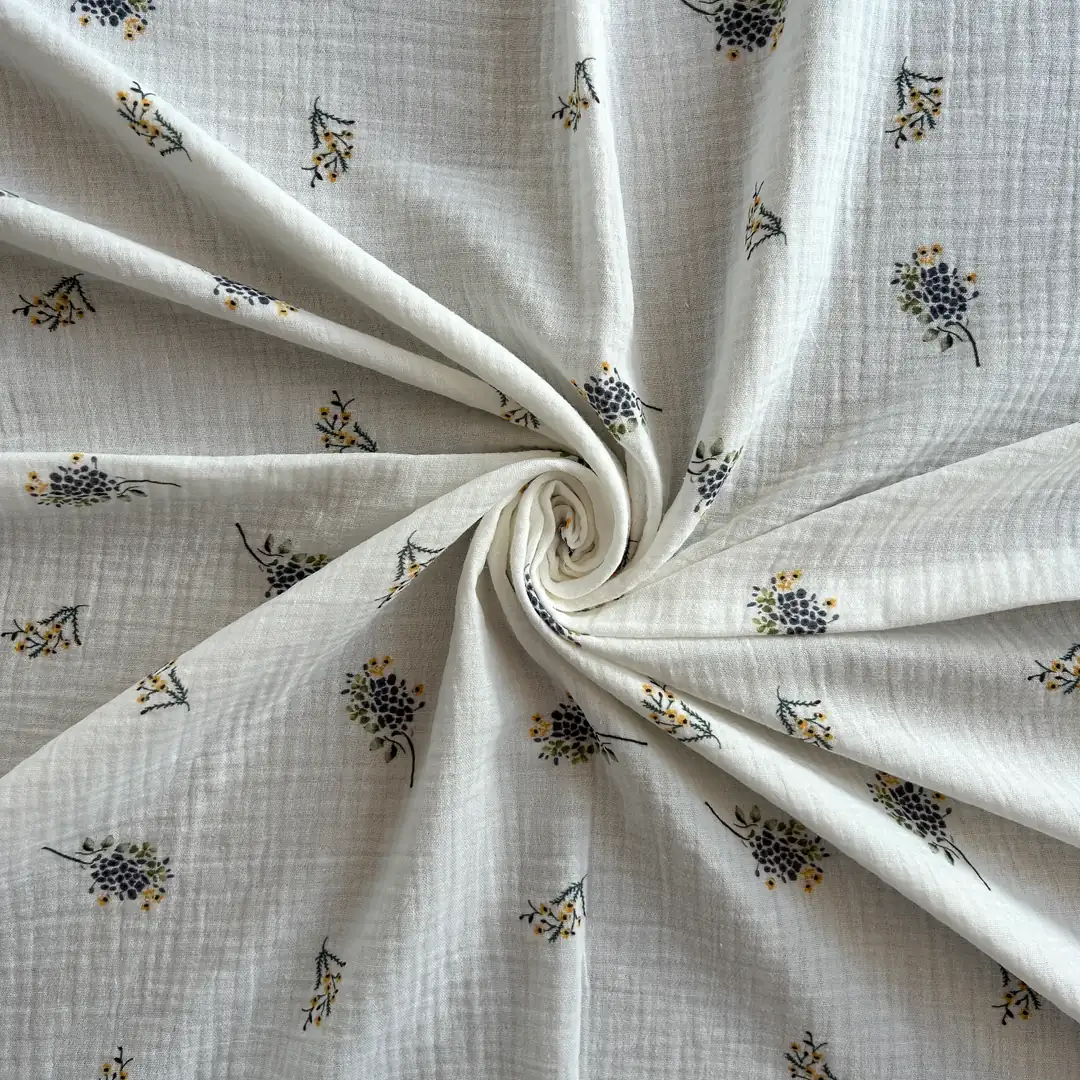 Toptan Müslin Kumaş / Çiçek Desenli / DRY - 175