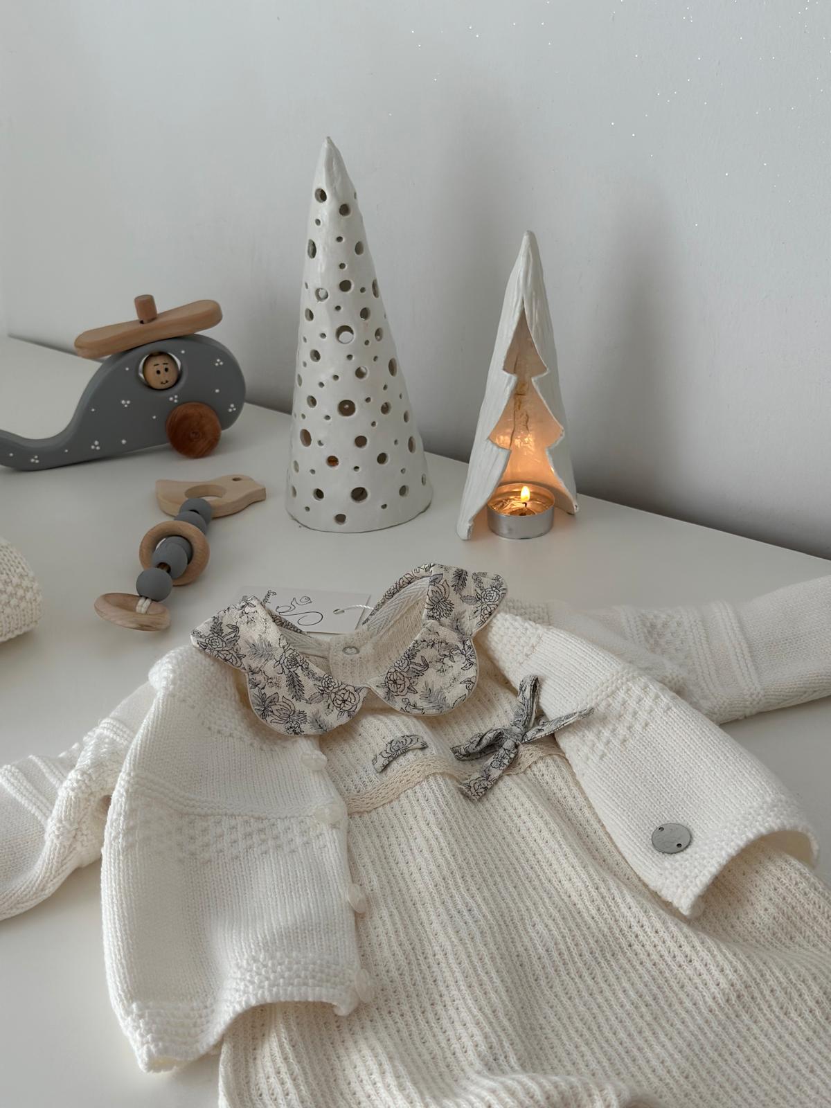 Kız Bebek 6'lı Hediye Seti | Yenidoğan & Bebek Giyim - Ekru