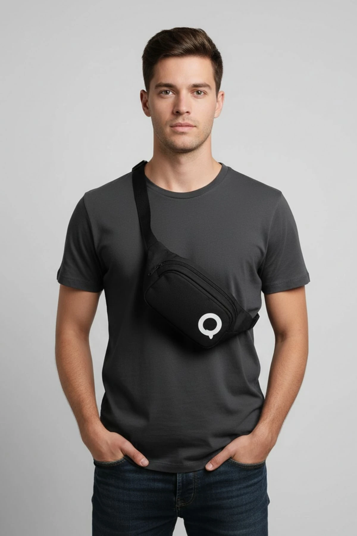 Siyah Omuz Çantası | Günlük Kullanım Bel Çantası