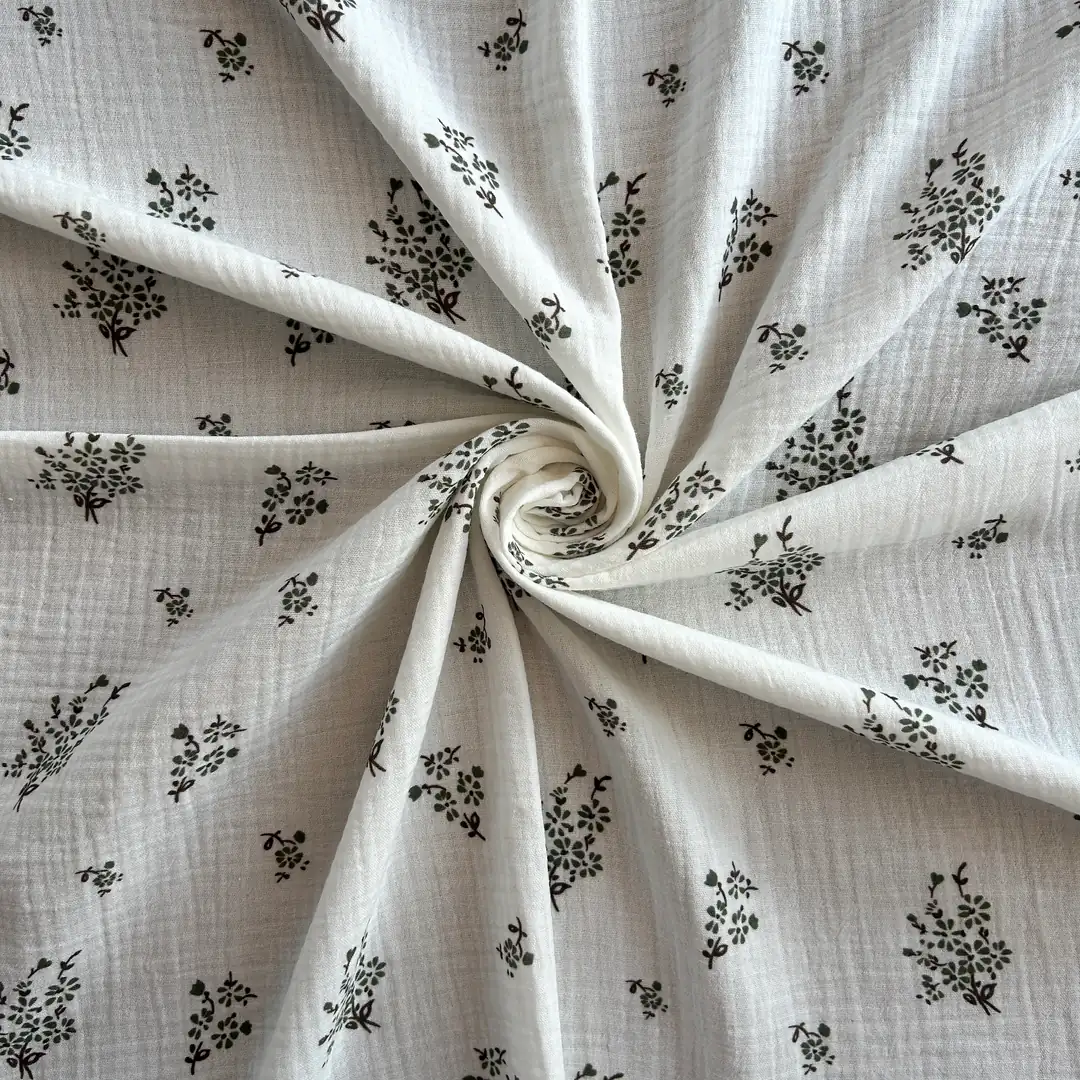Toptan Müslin Kumaş / Çıtır Çiçek Desenli / DRY - 180