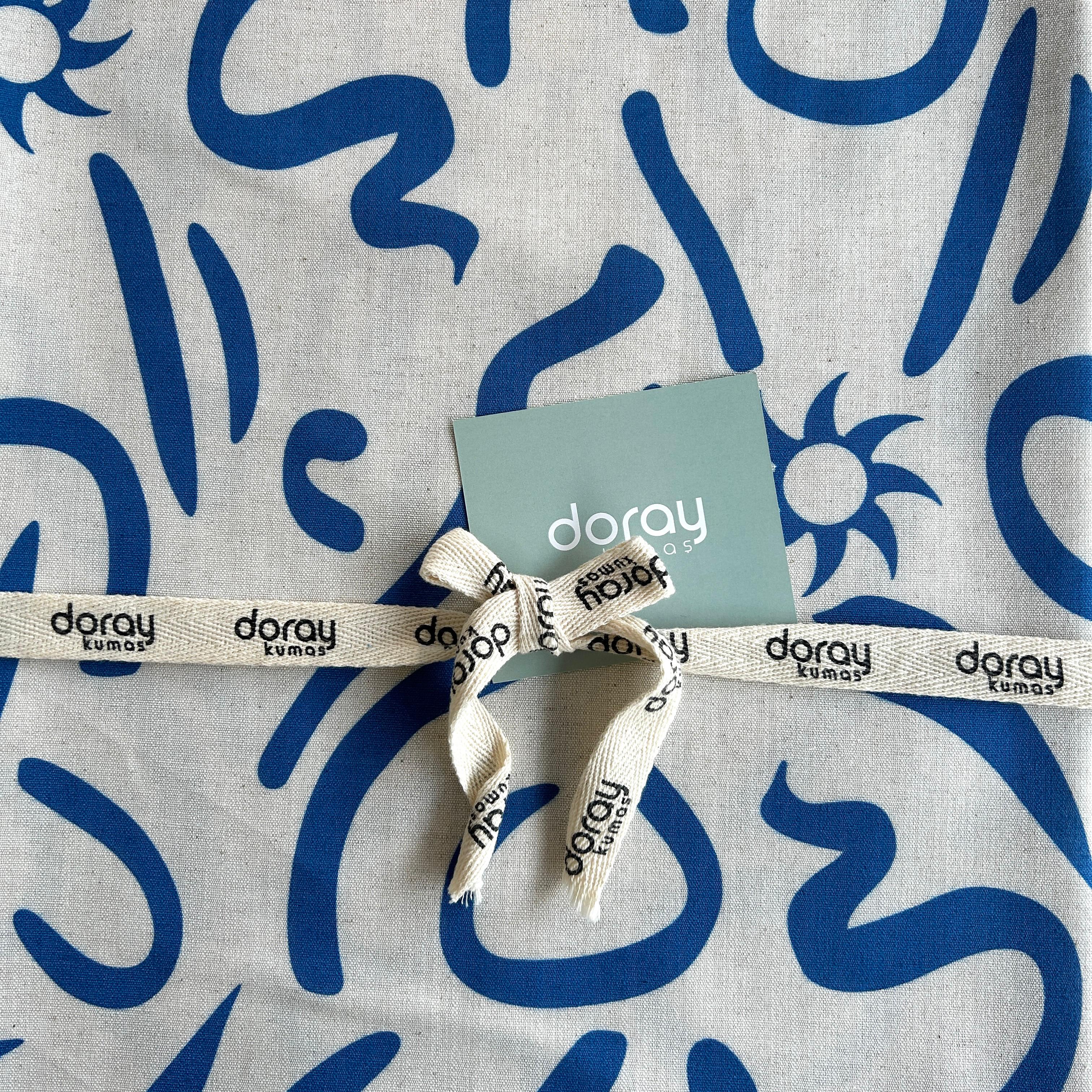 Abstract Pattern Viscose Linen Fabric / DRY - 164 
