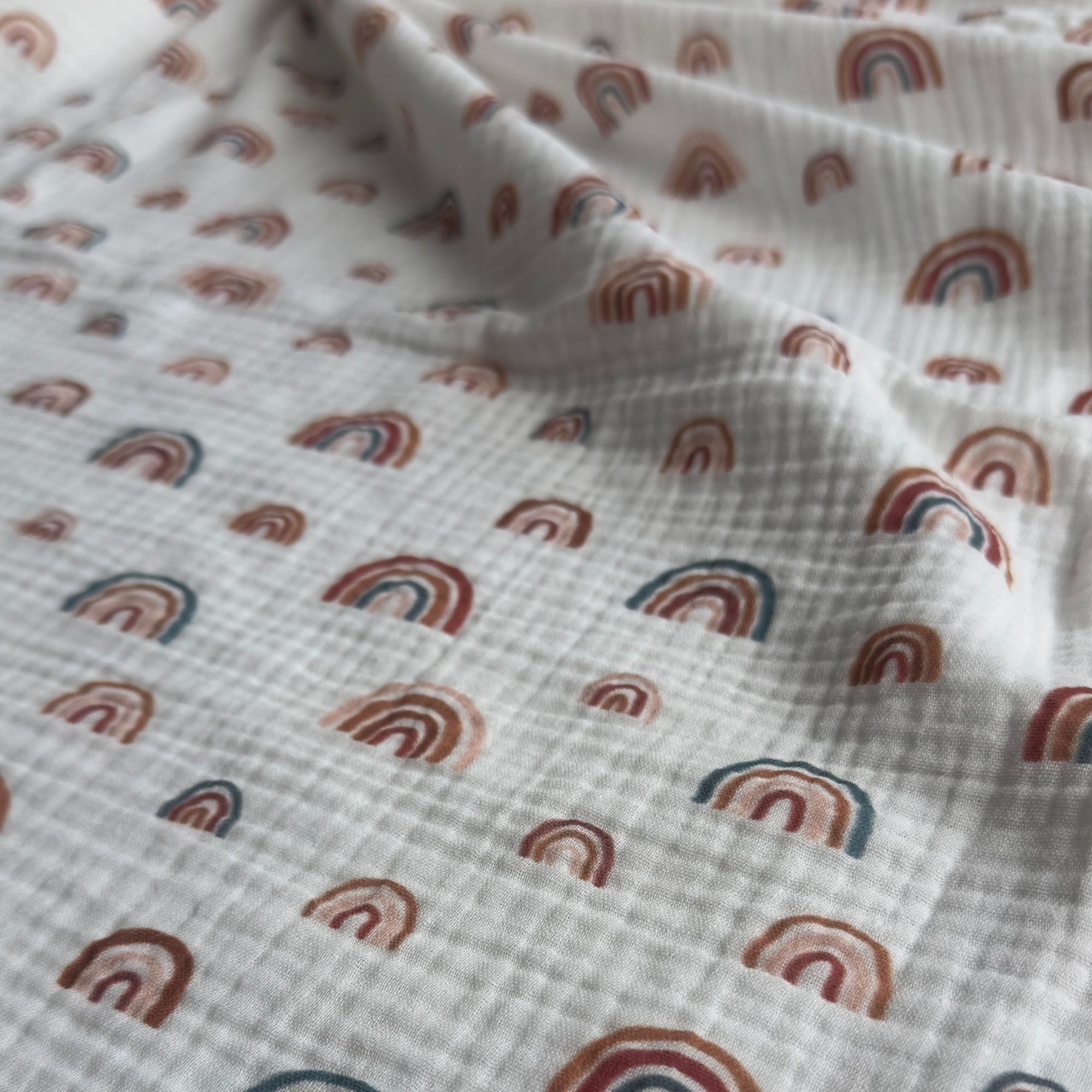 Rainbow Pattern Double Layer Muslin Fabric / DRY - 99 

