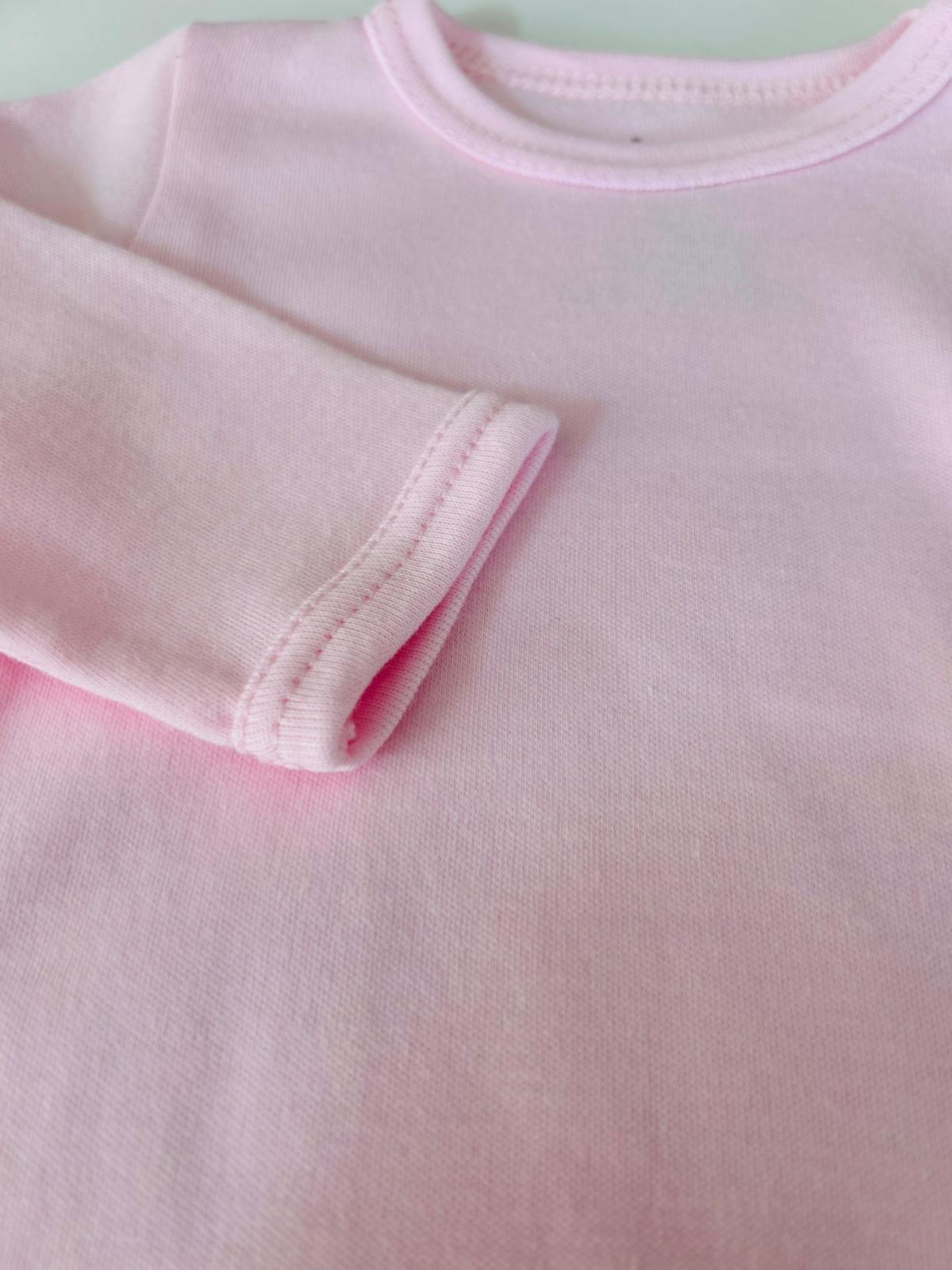 Uzun Kollu Bebek Body | Yenidoğan & Bebek Giyim - Pembe