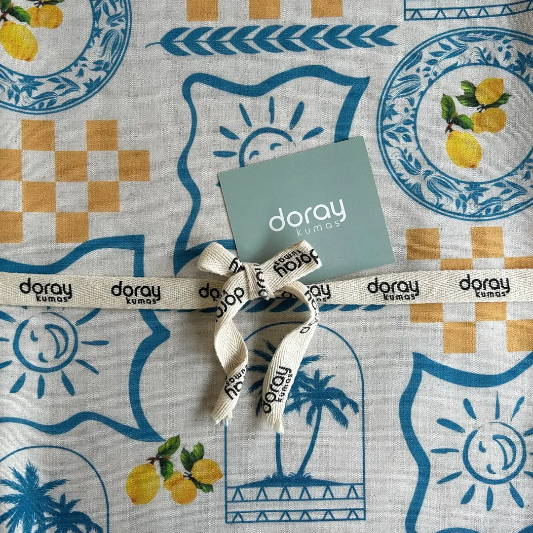 Toptan Viskon Keten Kumaş / Yaz Temalı / DRY - 168