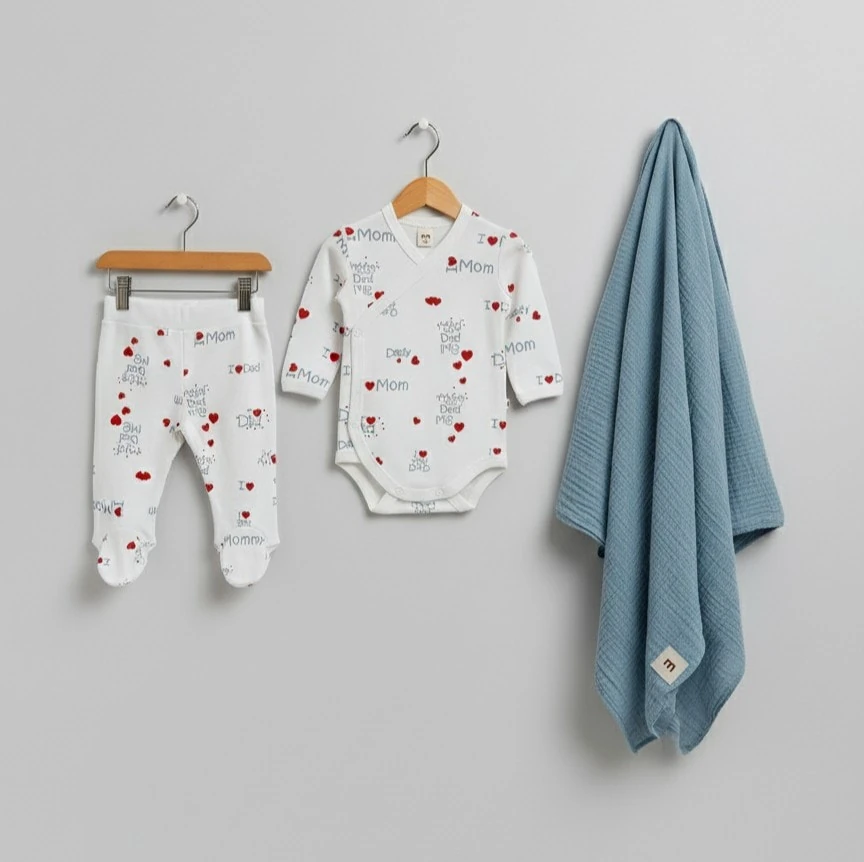 3'lü Hastane Çıkış Seti | Yenidoğan & Bebek Giyim