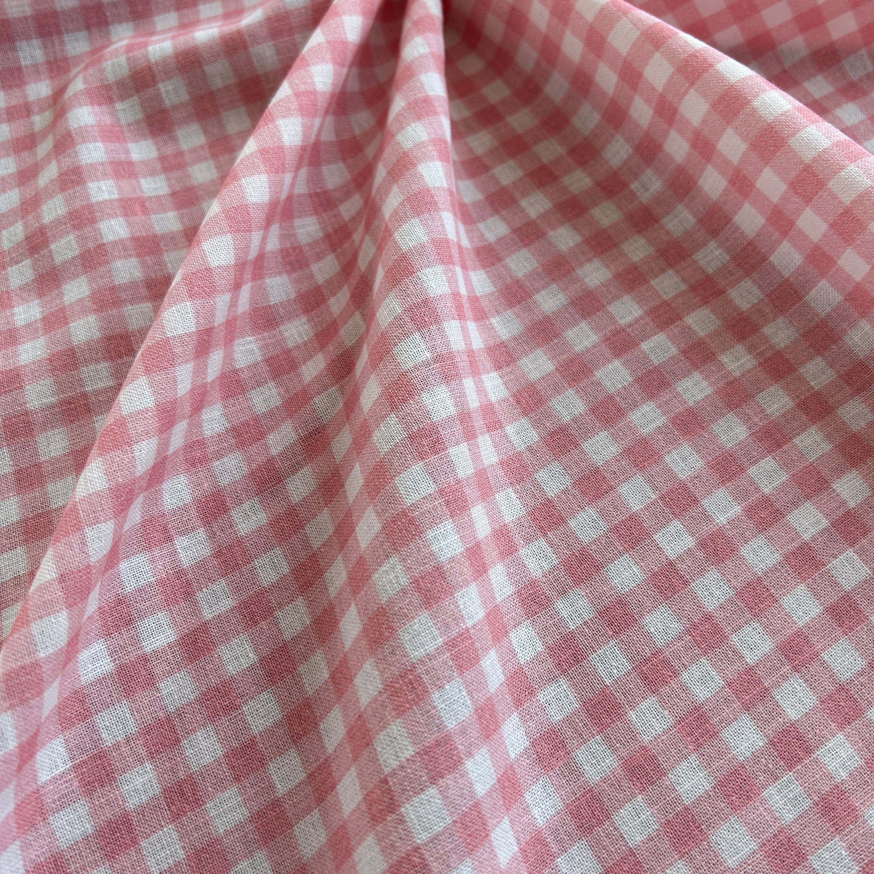 Cotton Linen Fabric with Polka Dot Pattern / DRY 161 
