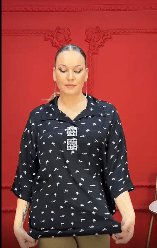 Büyük Beden Mlonga Bluz