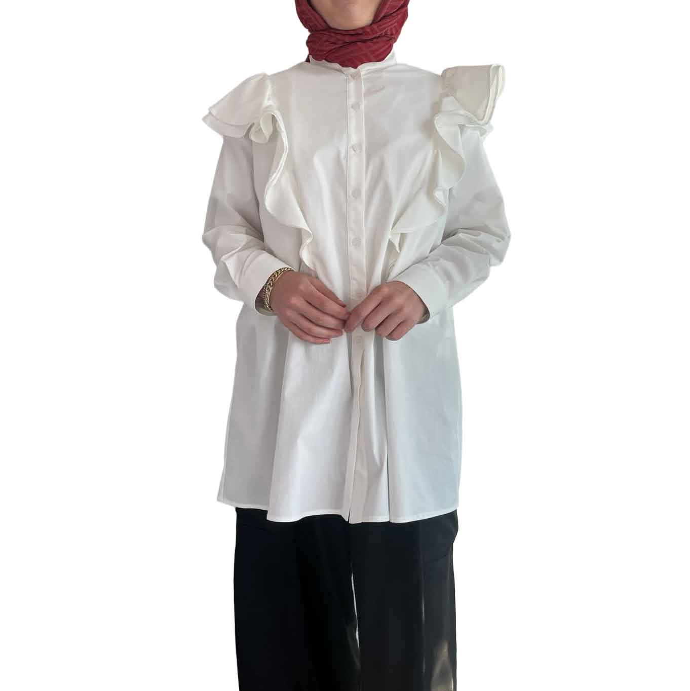 Fırfır Detaylı Gömlek