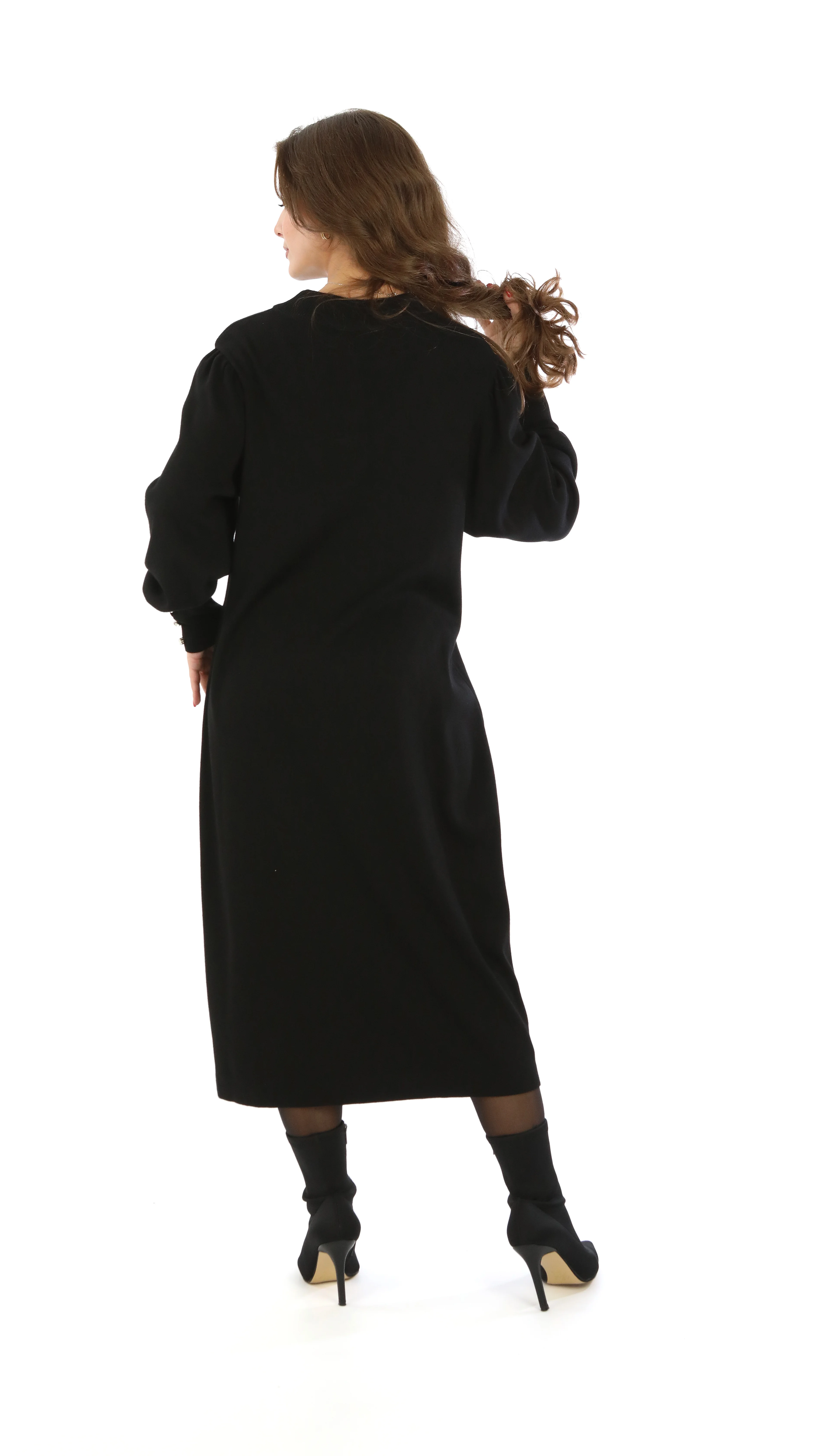 Taş Detaylı Viskoz Elbise