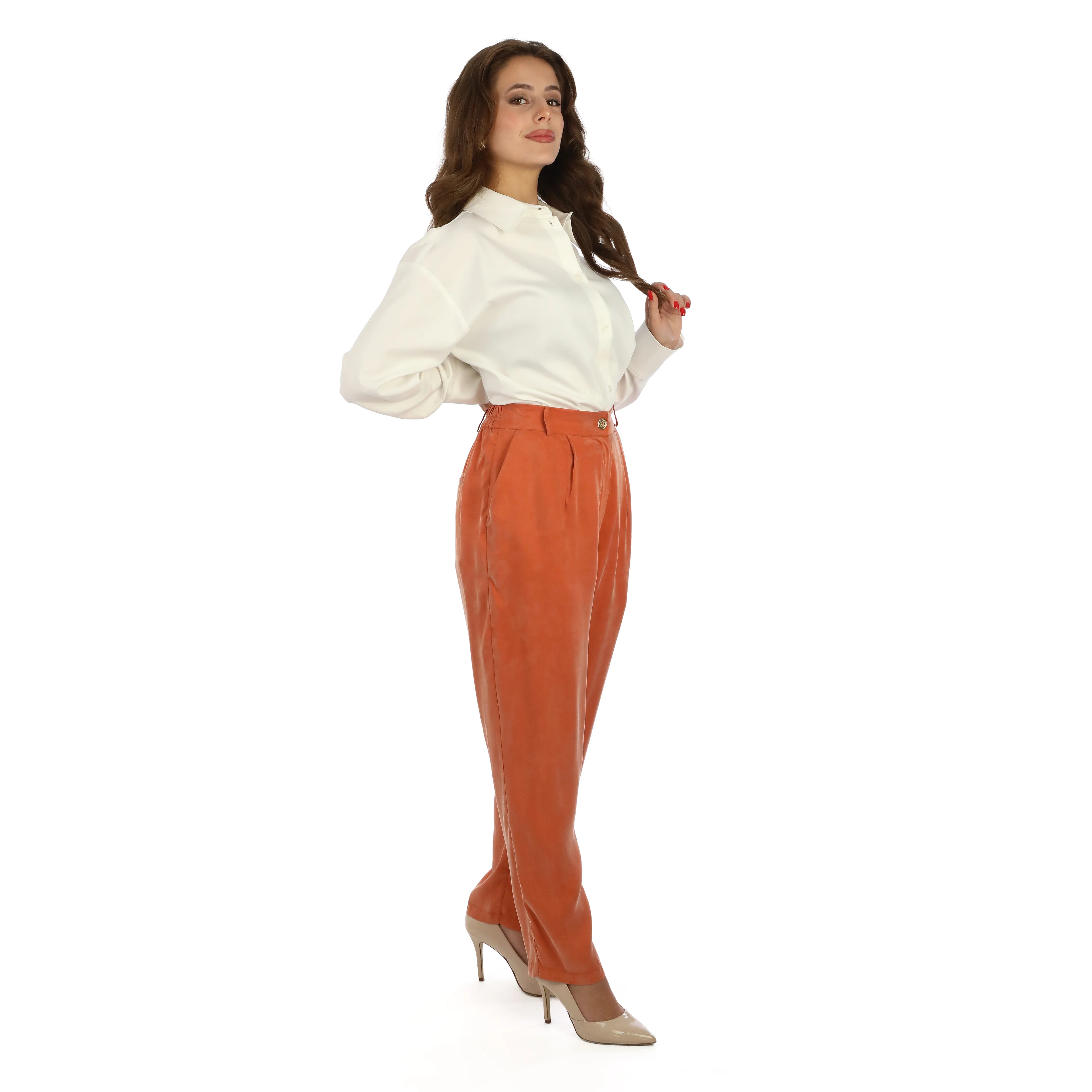 İpek Qupra Havuç Pantolon  