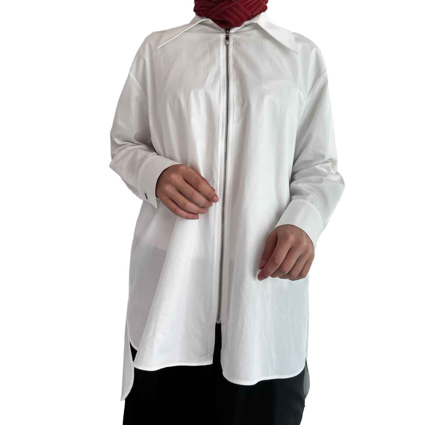 %100 Pamuk Fermuarlı Gömlek