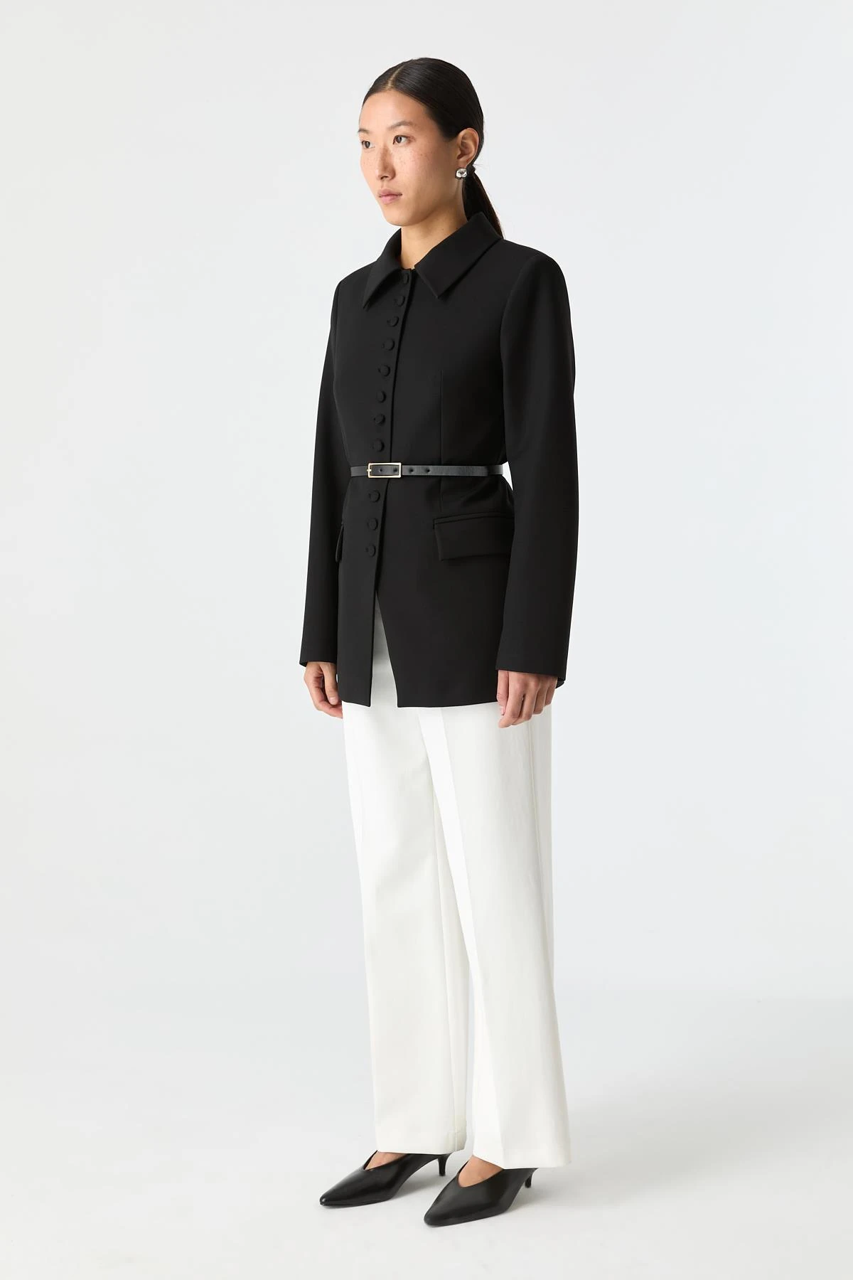 Modern Fit Düğmeli Ceket