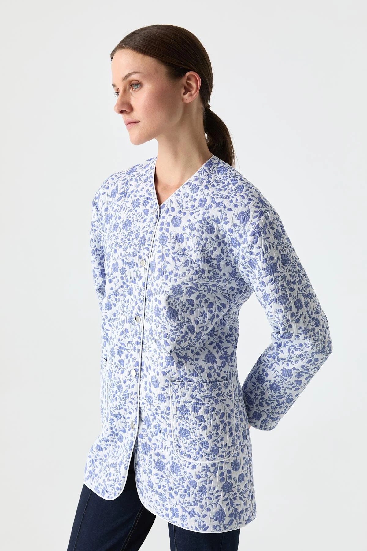 Yeni İnce Kapitone Desenli Mont