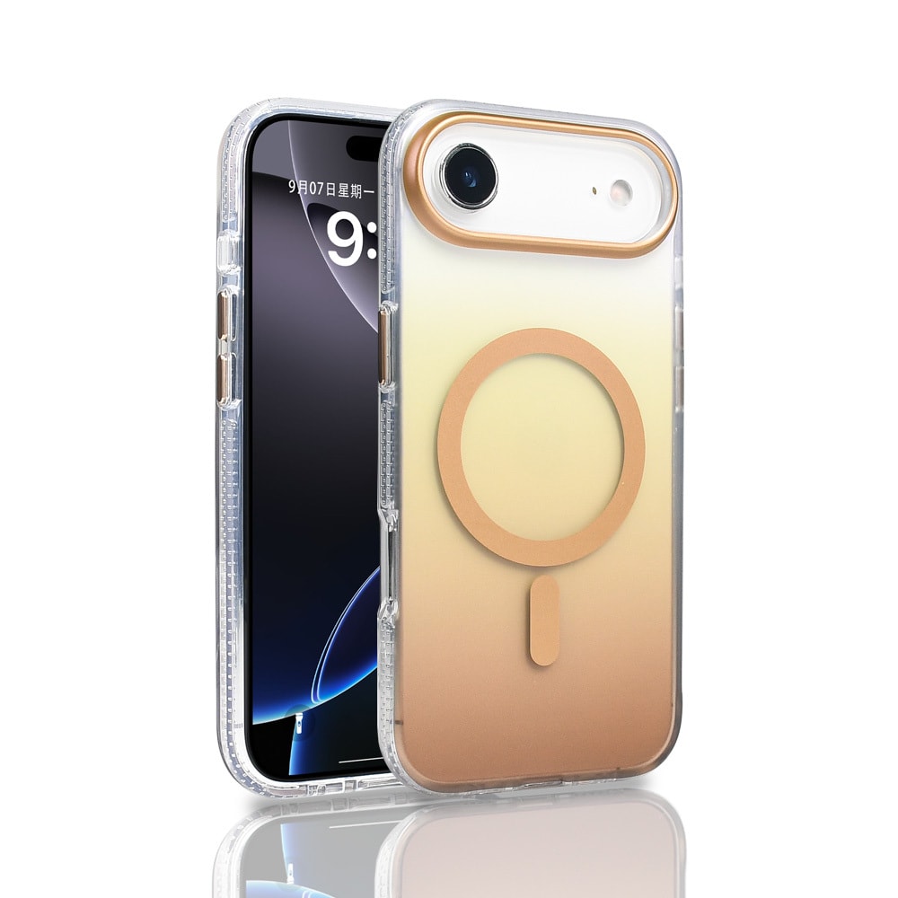 Apple iPhone 17 Air Kılıf M-safe Şarj Özellikli Transparan Renk Geçişli Zore Toros Kapak image