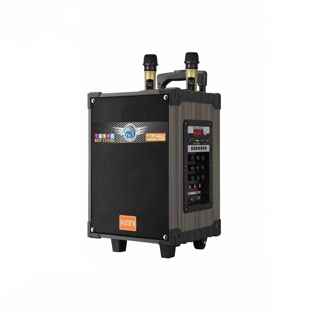 Zore LT-912 Dijital LED Göstergeli FM Radyolu Mikrofonlu Gitar Girişli TWS 12 inç Stereo Bass Kablosuz Karaoke Hoparlör image