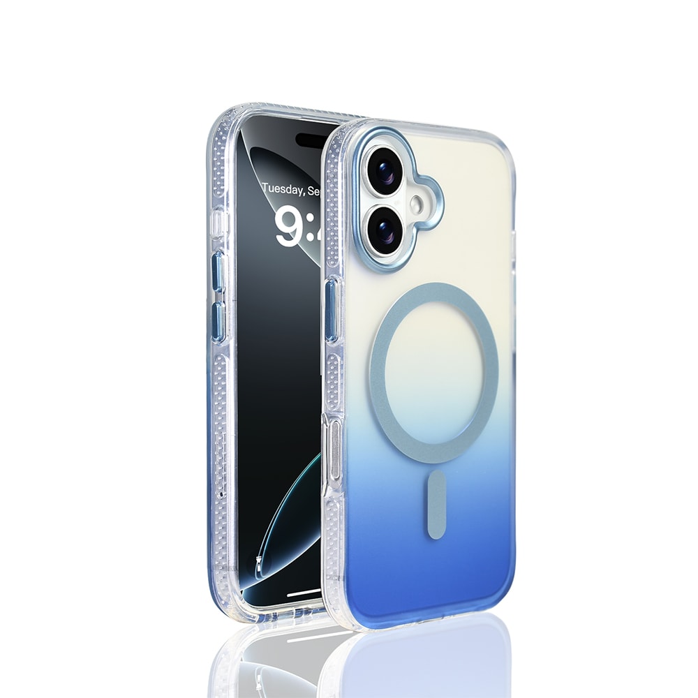 Apple iPhone 17 Kılıf M-safe Şarj Özellikli Transparan Renk Geçişli Zore Toros Kapak image