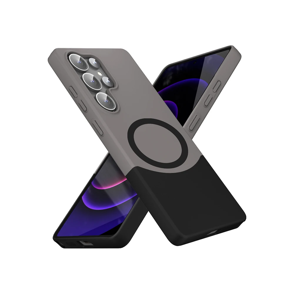 Galaxy S24 Ultra Kılıf M-Safe Şarj Özellikli Mıknatıslı Zore Duble Kapak