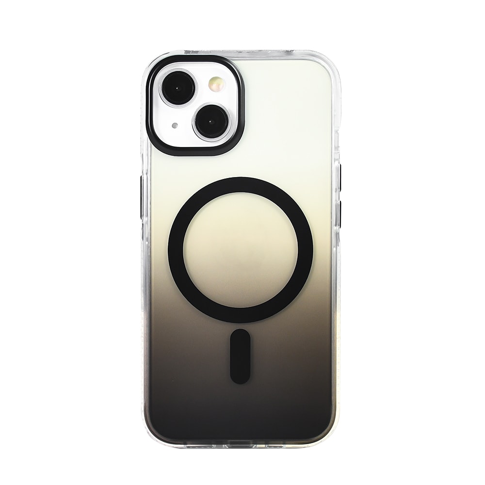 Apple iPhone 14 Kılıf M-safe Şarj Özellikli Transparan Renk Geçişli Zore Toros Kapak image