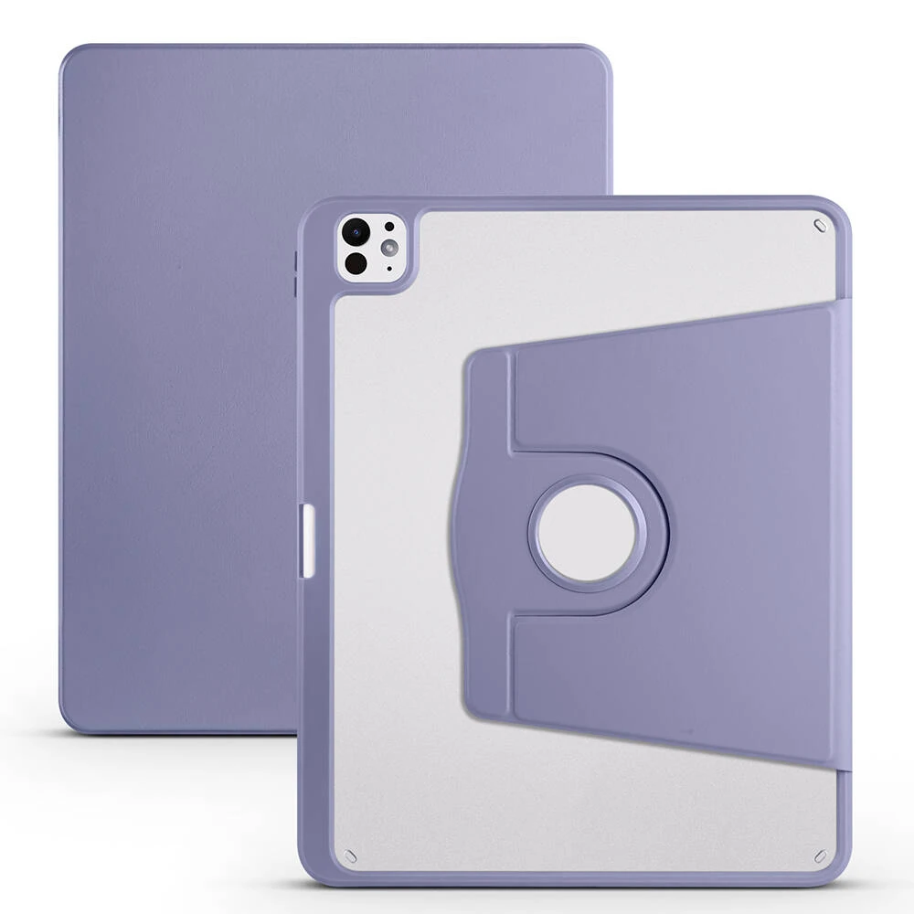 Apple iPad Pro 13 2025 M5 Kılıf Zore Termik Kalem Bölmeli Dönebilen Standlı Kılıf image